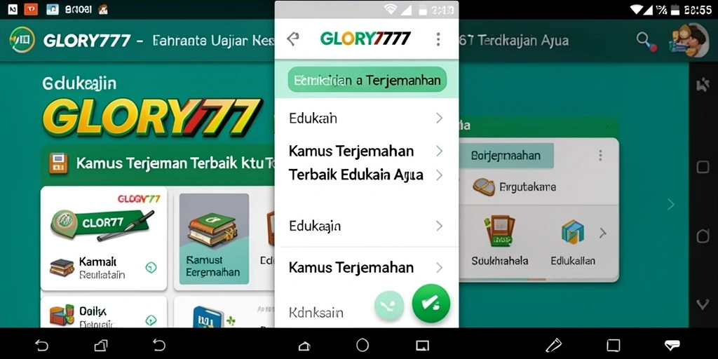 Tampilan antarmuka GLORY777 yang menarik dan mudah dioperasikan.