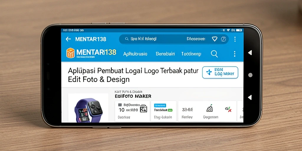 Screenshot antarmuka MENTARI138 dengan berbagai fitur Logo Maker yang intuitif.