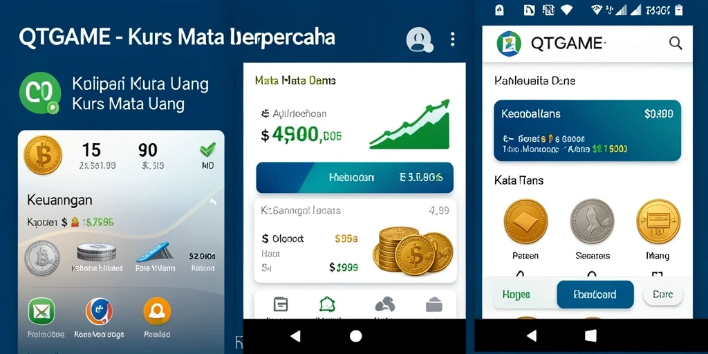 Tampilan antarmuka QTGAME yang sederhana dan informatif.