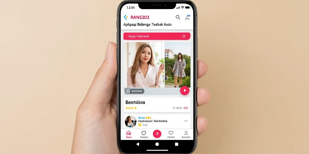 Tampilan antarmuka RANS303 yang menarik dan fungsional untuk belanja fashion.