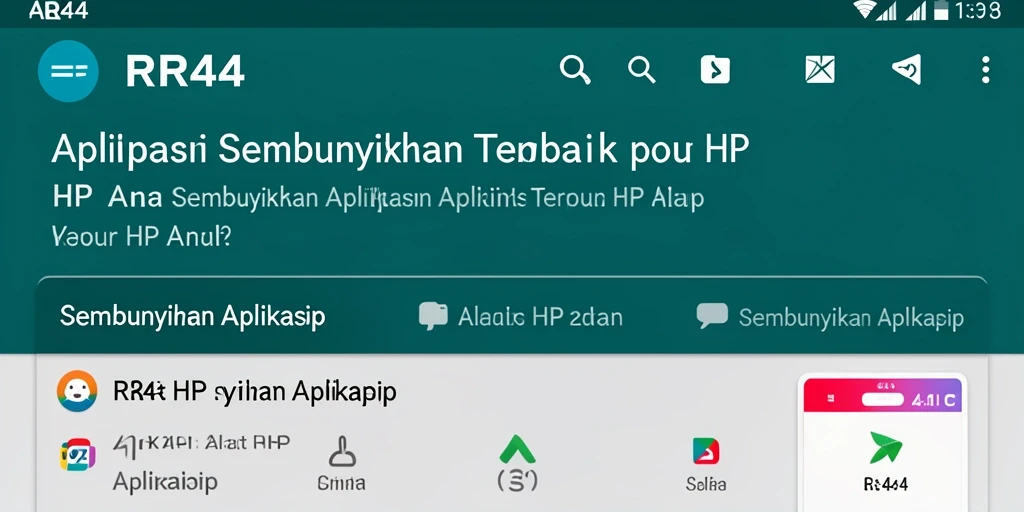 Tampilan antarmuka RR44 yang sederhana dan mudah dipahami.