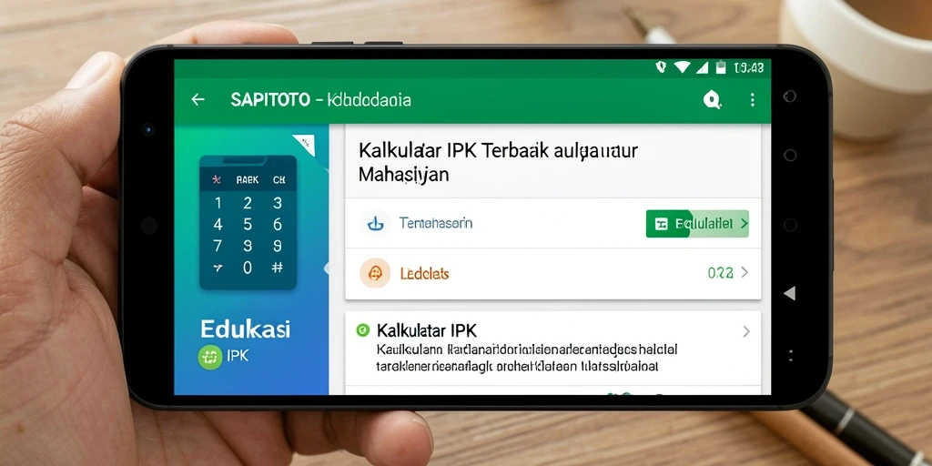 Antarmuka SAPITOTO yang sederhana dan fungsional untuk Kalkulator IPK.