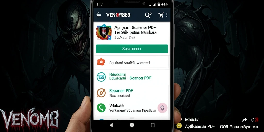 Antarmuka mudah digunakan untuk pemindaian dokumen PDF.